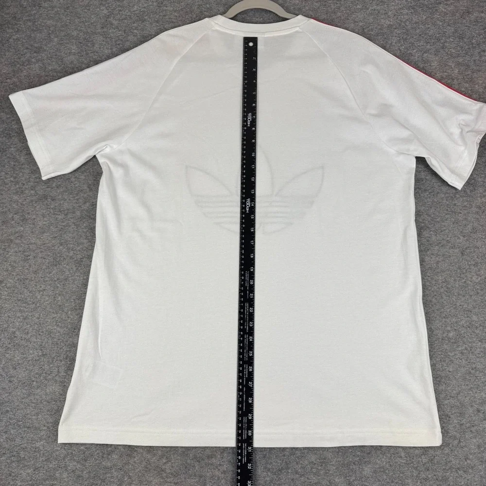 adidas Originals Adicolor Tricolor Trefoil T-Shirt Cotton White Mens XL